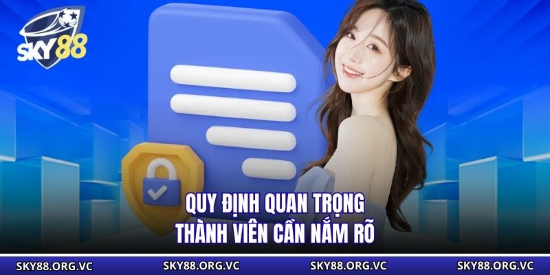 Quy định quan trọng thành viên cần nắm rõ